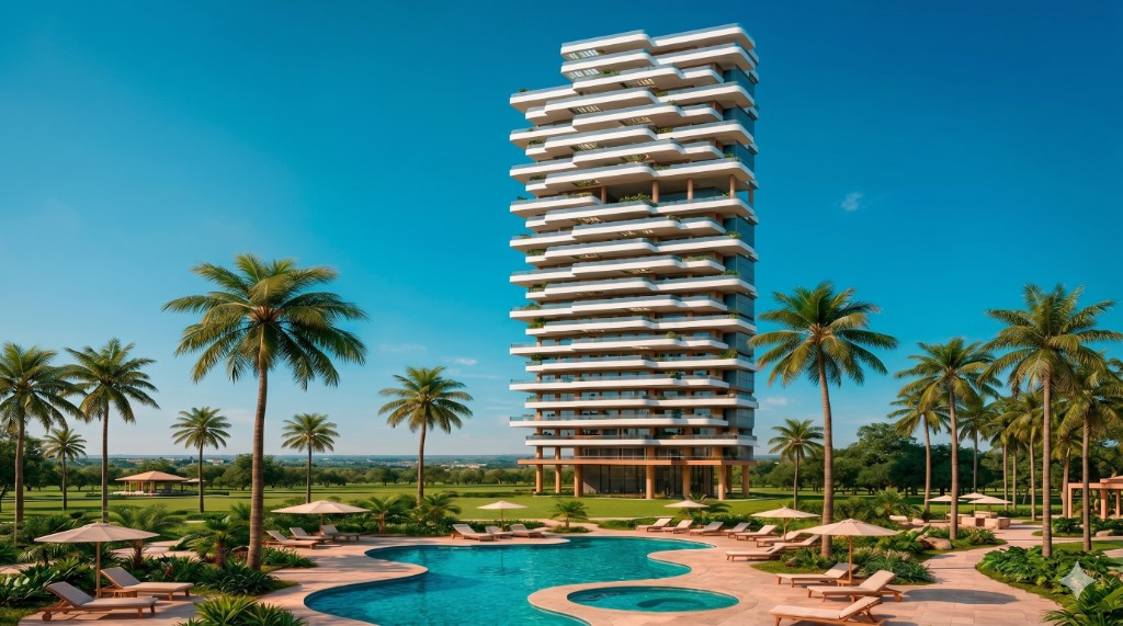 Torre Murtal — visualización arquitectónica, Benidorm