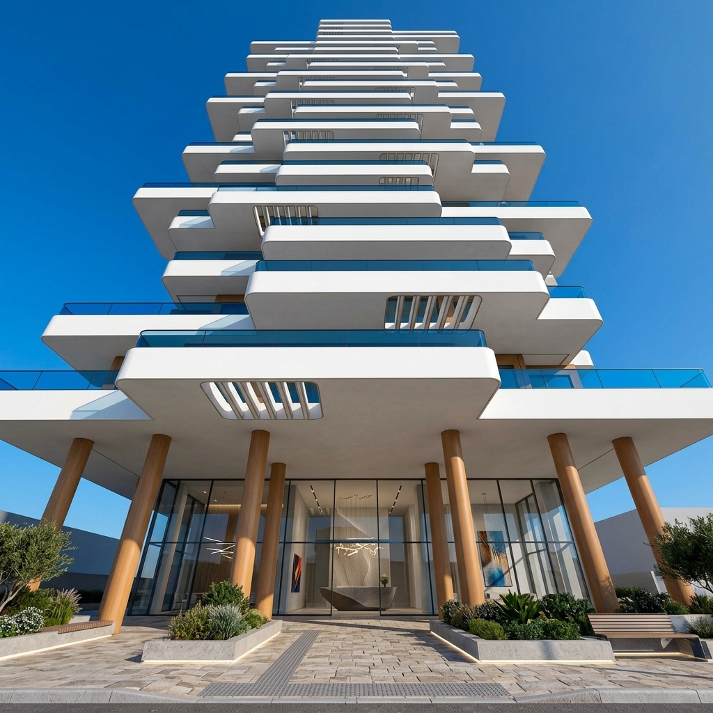 Torre Murtal — vista a pie de calle de la fachada