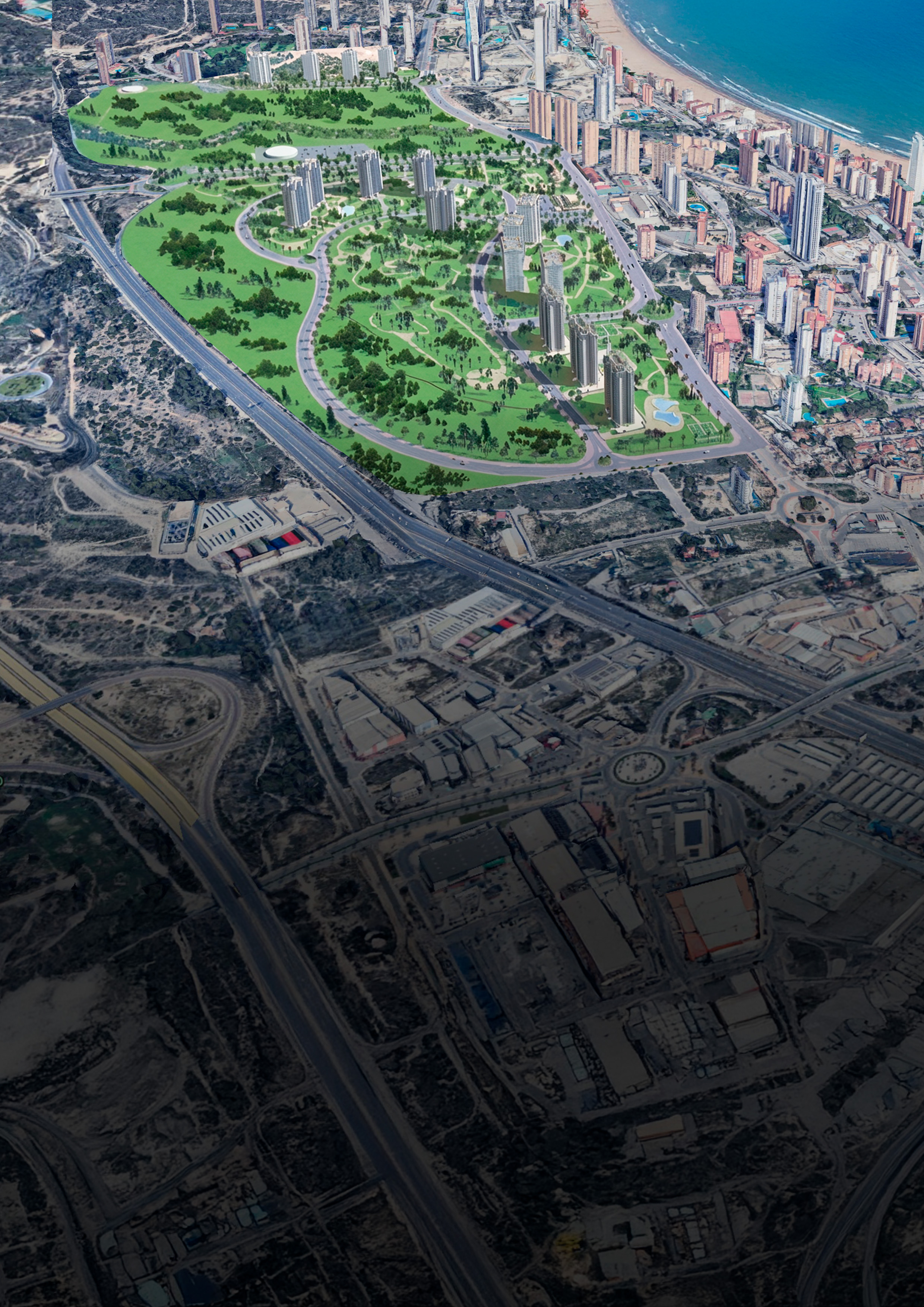 Vista aérea de Benidorm - PARCELAS PAU 1