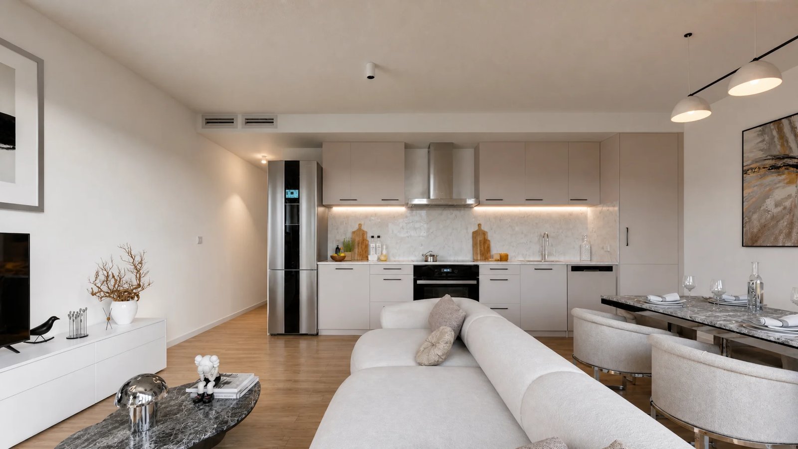 Parque Norte II — salón-cocina abierto